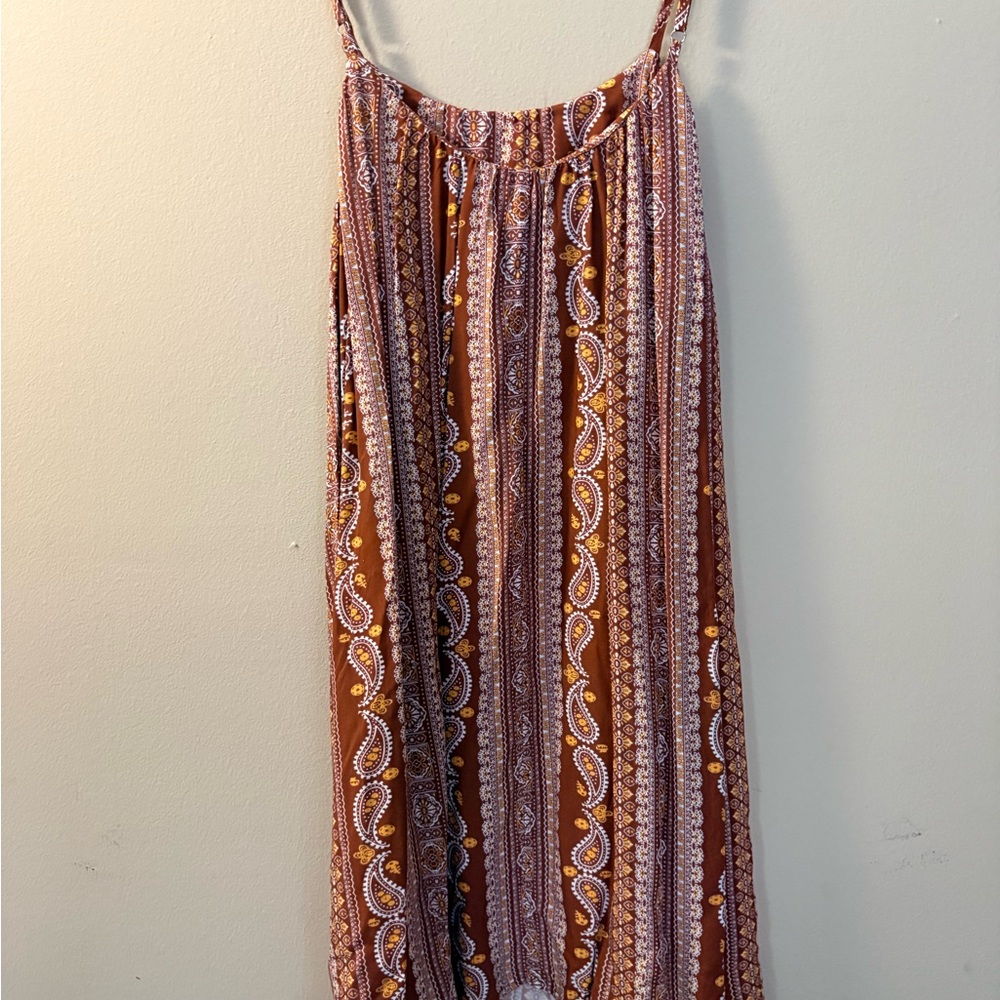 Bohemian Paisley Midi Dress